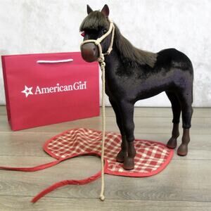 American Girl Doll Felicity Patriot Horse Colt Foal Pet Blanket Rope Halter Bag